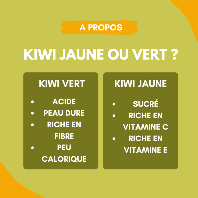 Kiwi jaune ou vert différences différences kii jaune et kiwi vert