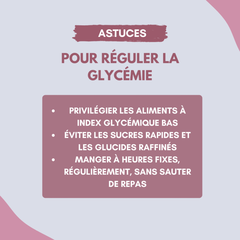 astuces pour réguler sa glycémie