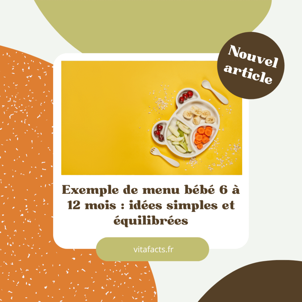 exemple menu bebe
