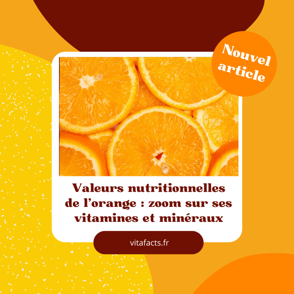 vitamines et minéraux orange